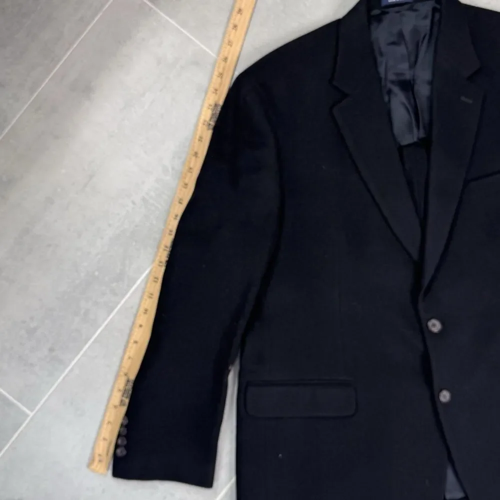 Ralph Lauren Loro Piana Camel Hair Blazer Black 46R Sport Coat